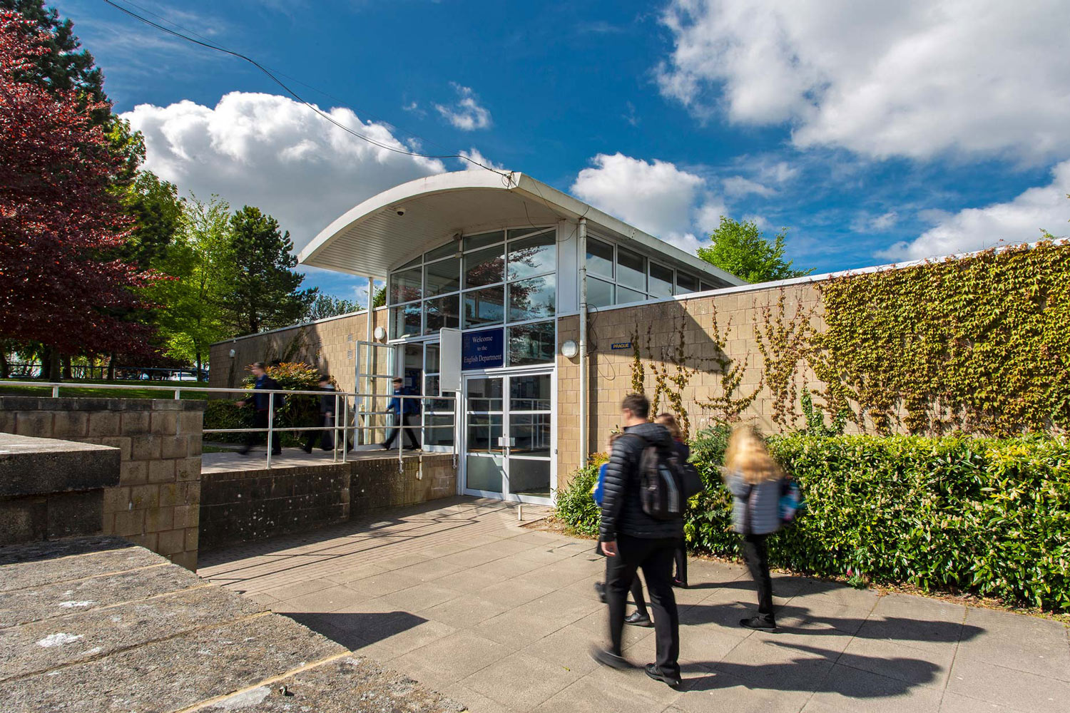 School site entrance