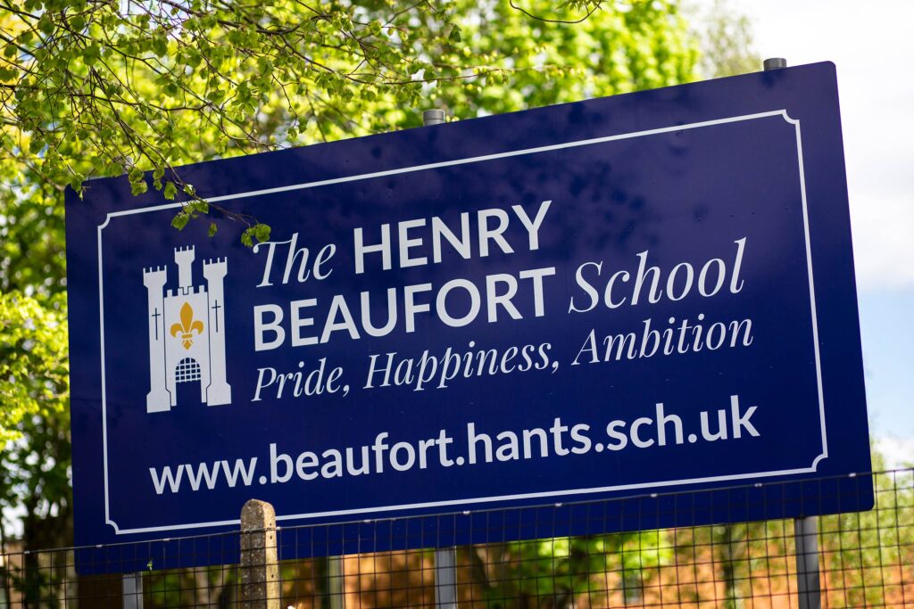 School sign